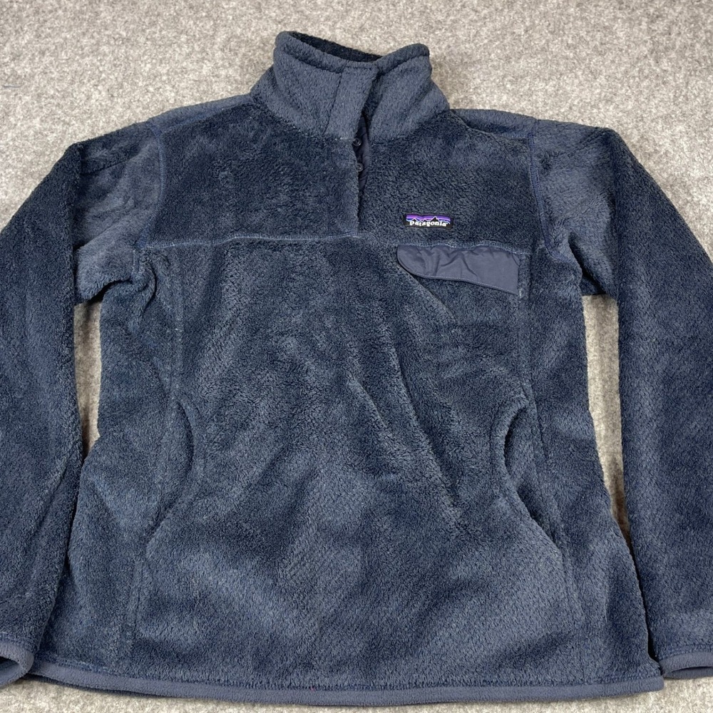 Patagonia Re-Tool Snap T Pullover Fleece Navy Blue Polartec Womens Medium